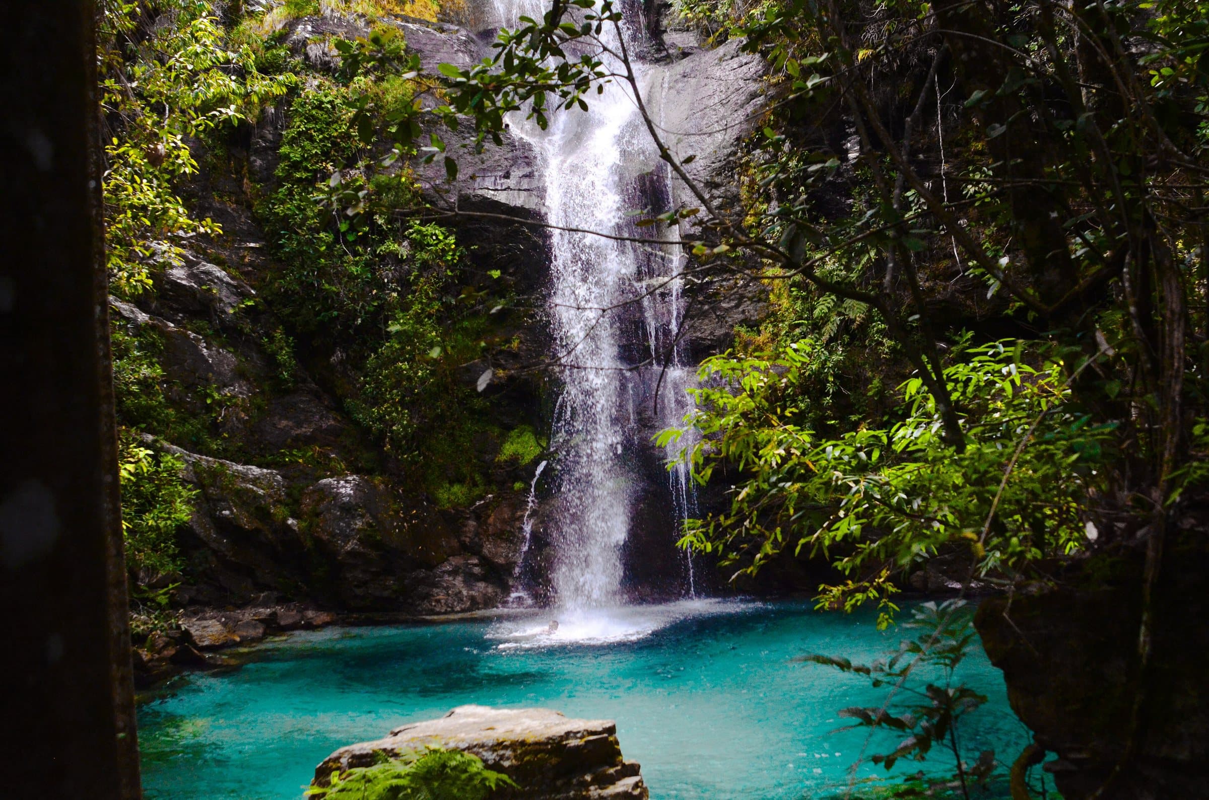 Cachoeira no território Kalunga, Cavalcante, Goiás, em fevereiro de 2014.